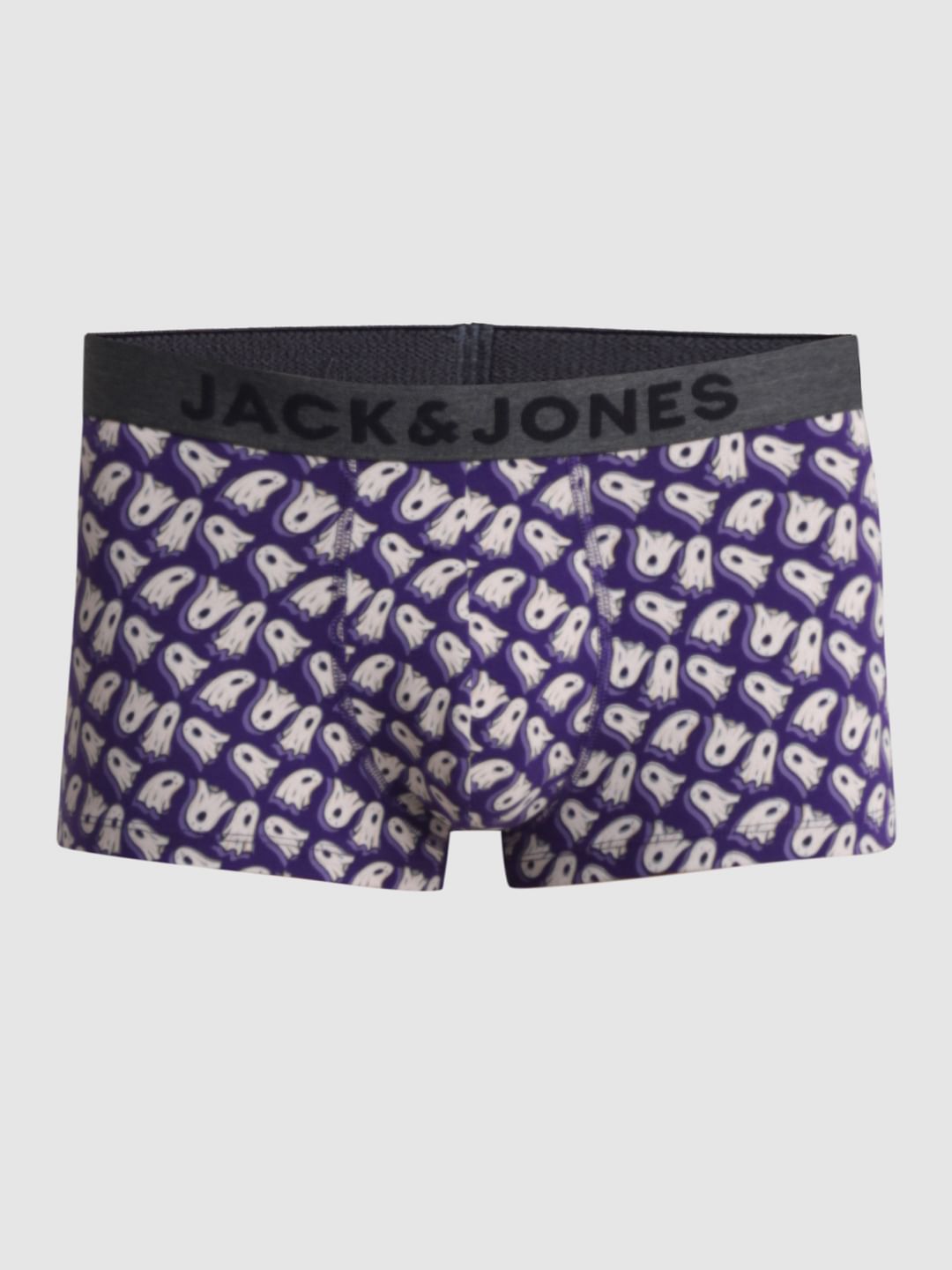 Purple Ghost Print Trunks