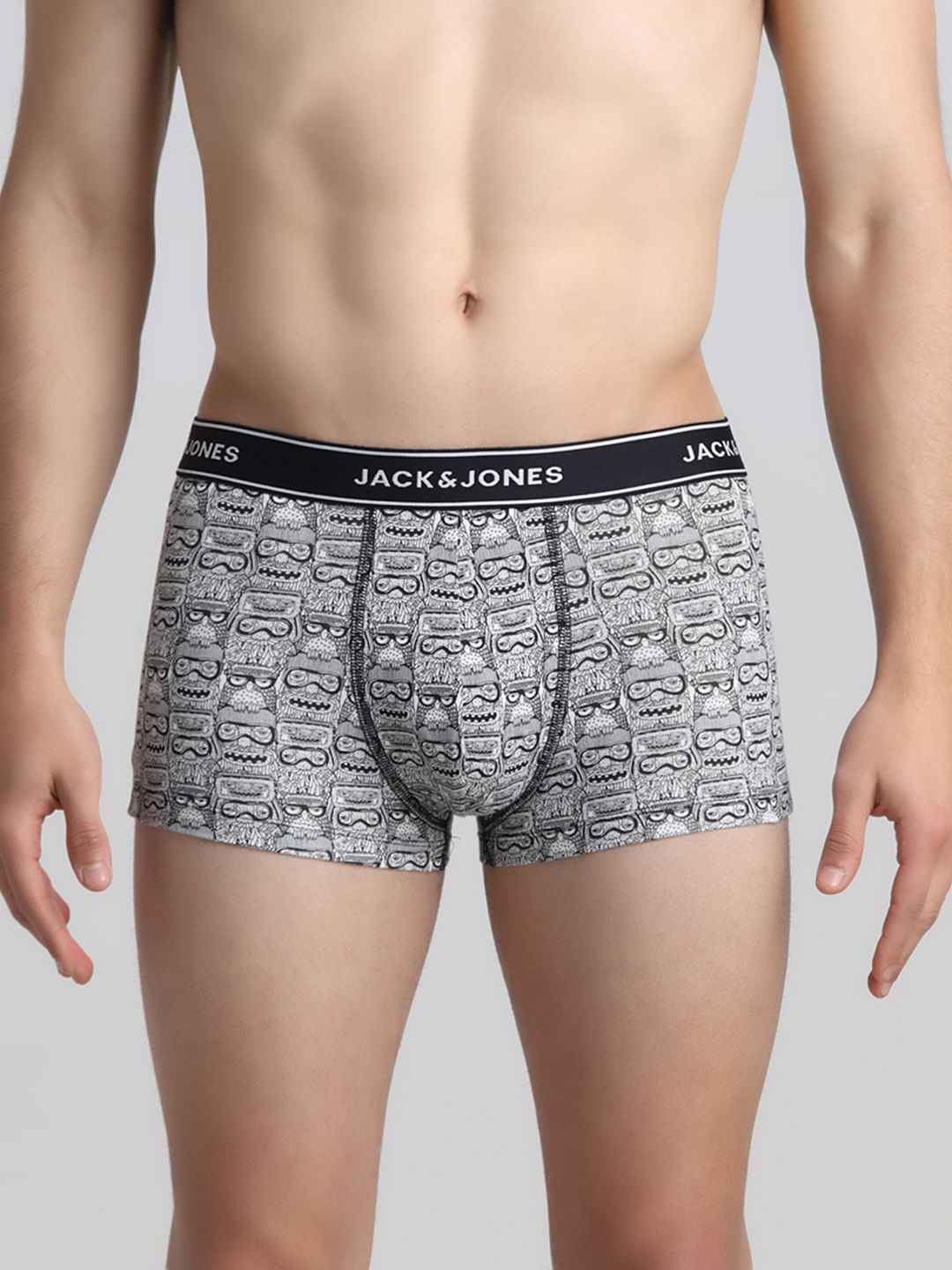 White All Over Print Trunks