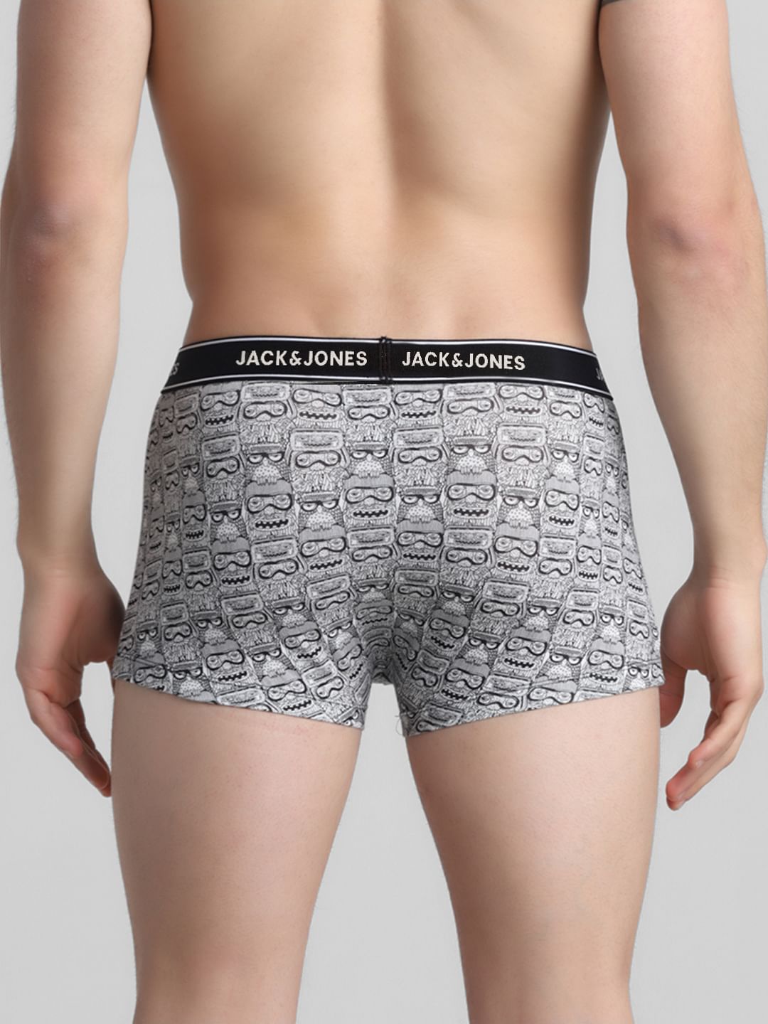 White All Over Print Trunks