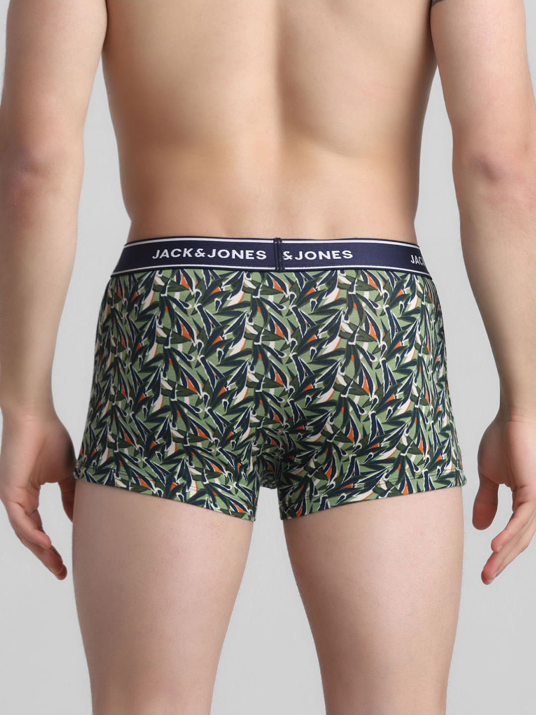 Green Leaf Print Trunks
