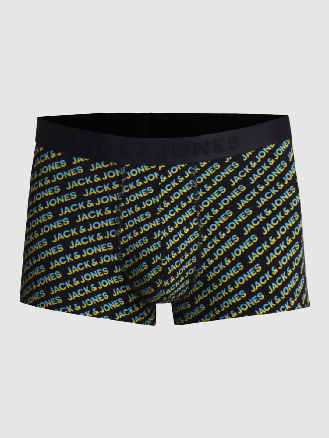 Black Logo Print Trunks