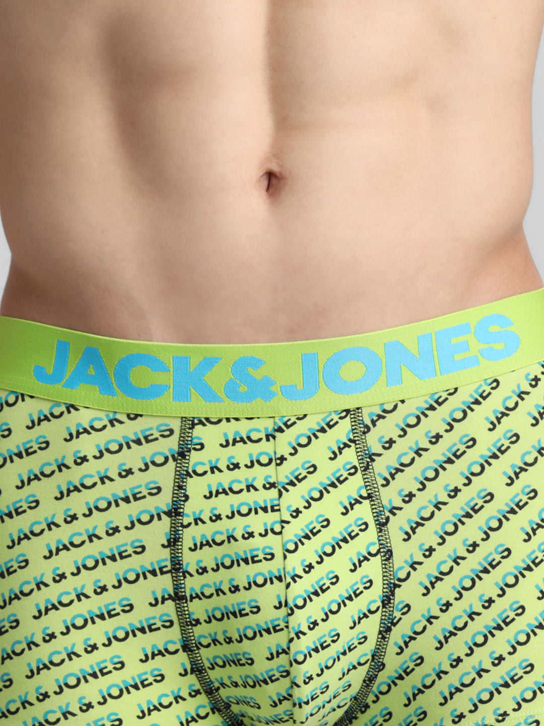 Green Logo Print Trunks