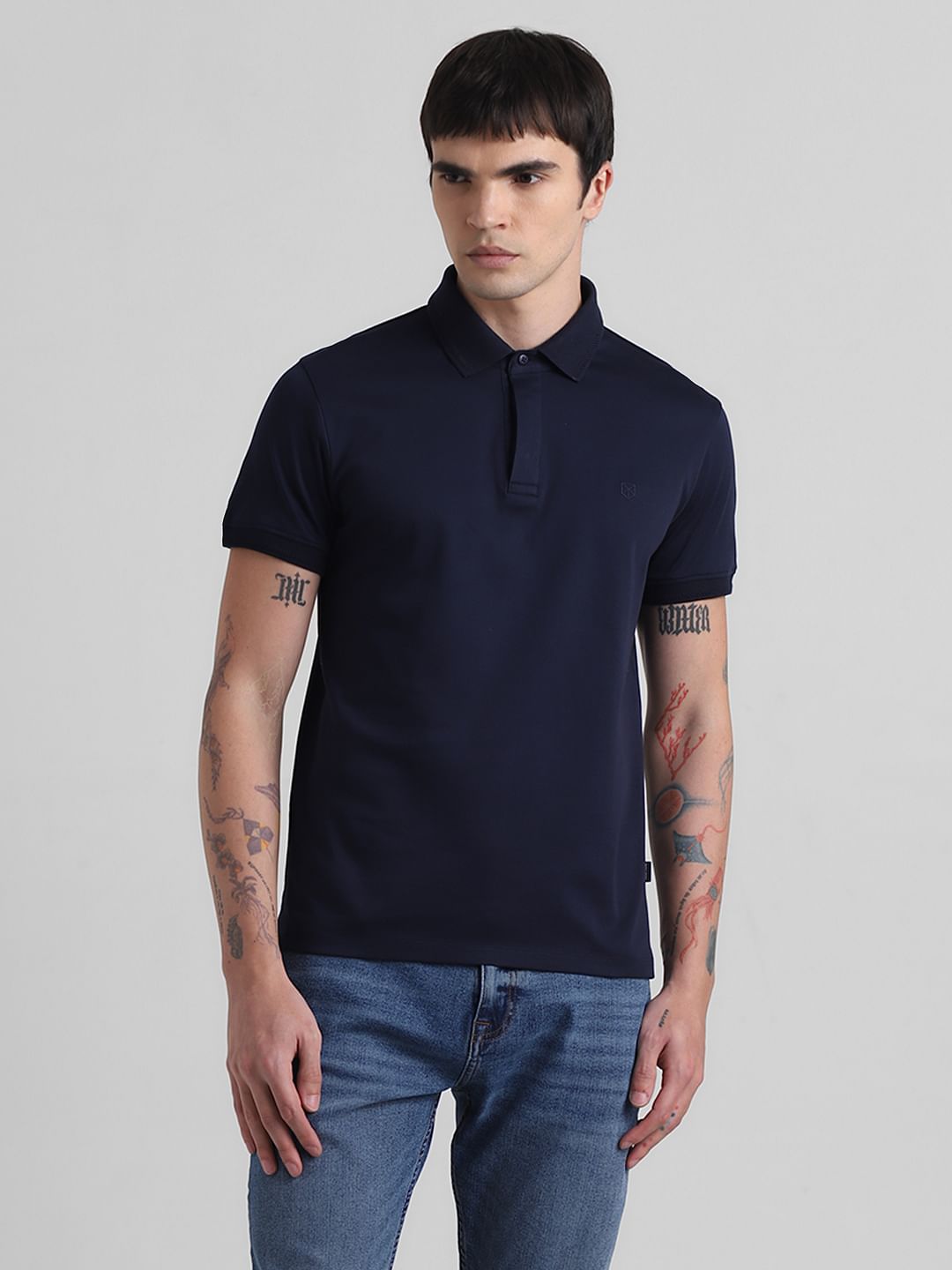 Navy Blue Polo T-shirt