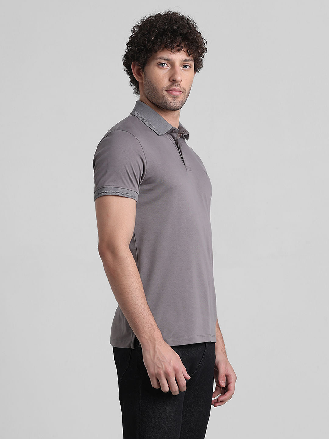 Dark Grey Polo T-shirt