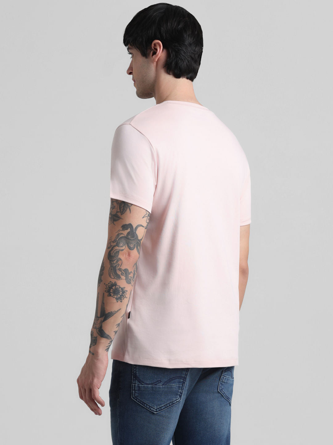 Light Pink Crew Neck T-shirt