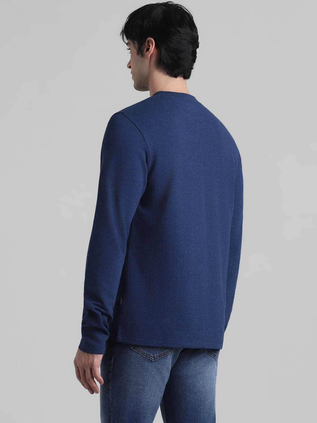 Navy Blue Henley T-shirt