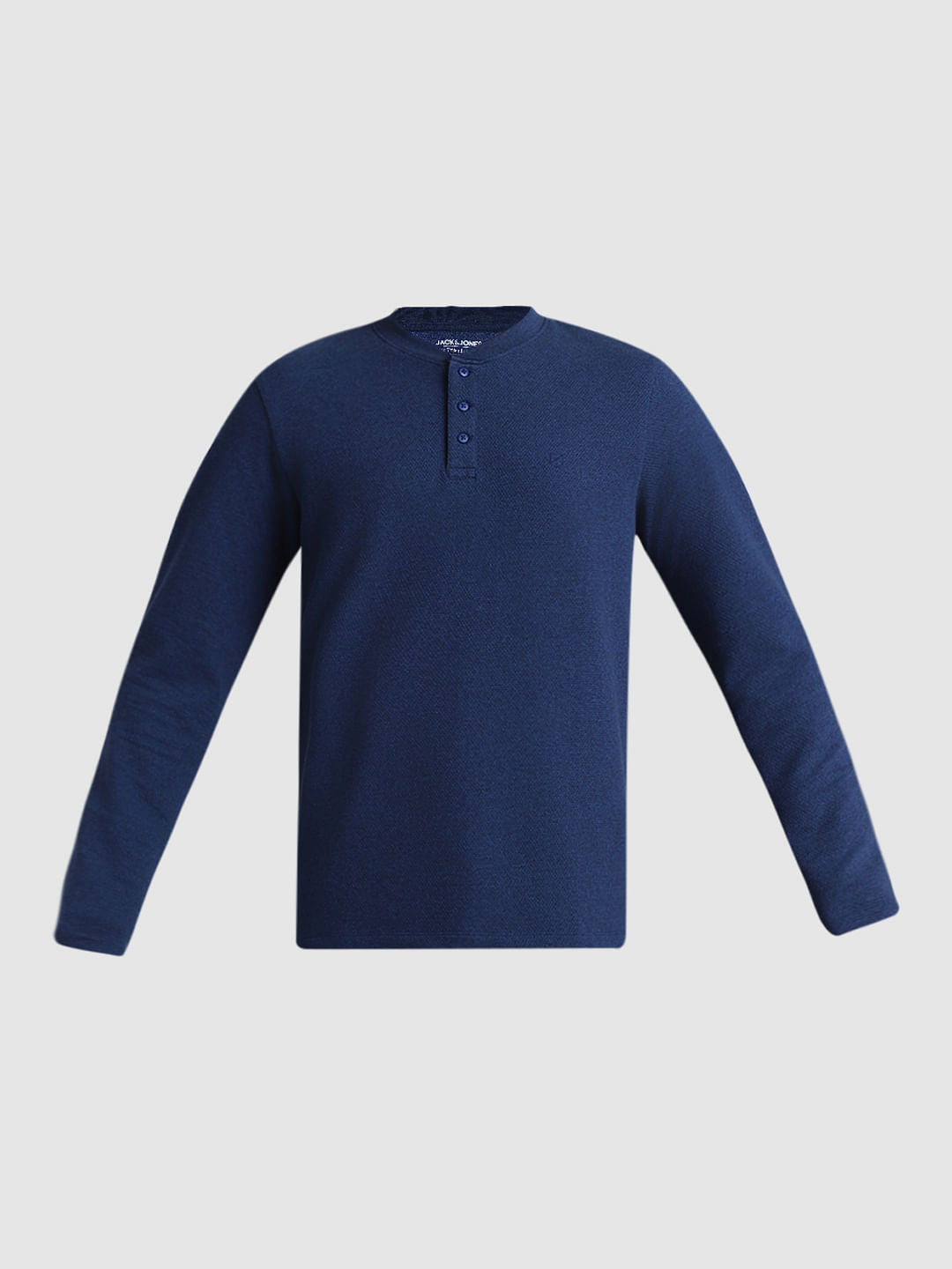 Navy Blue Henley T-shirt