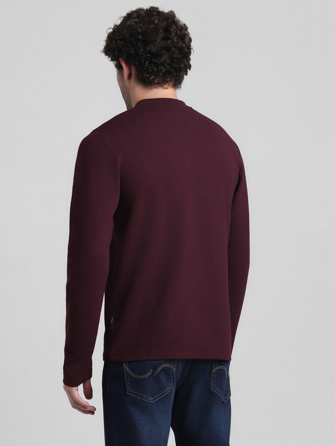 Maroon Henley T-shirt