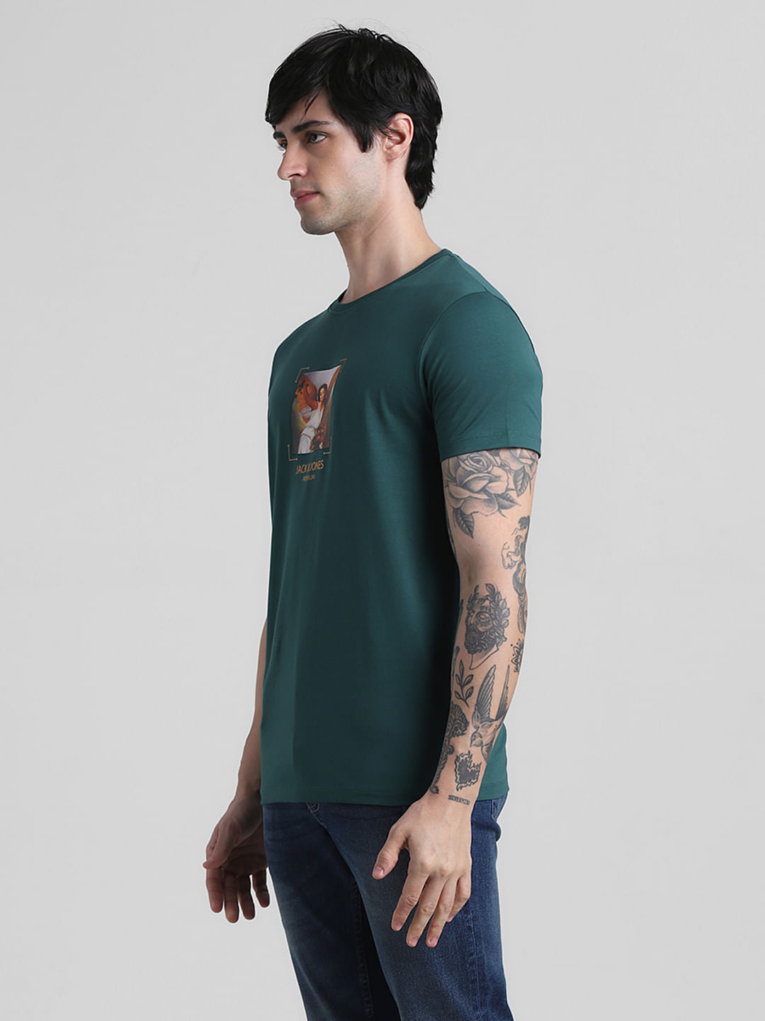 Green Graphic Print T-shirt