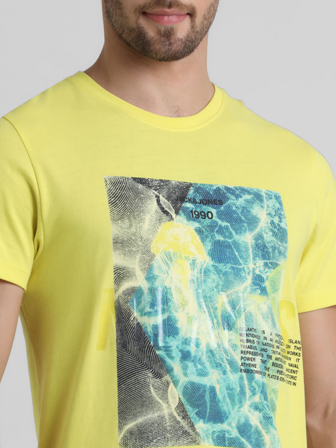Yellow Graphic Print T-shirt