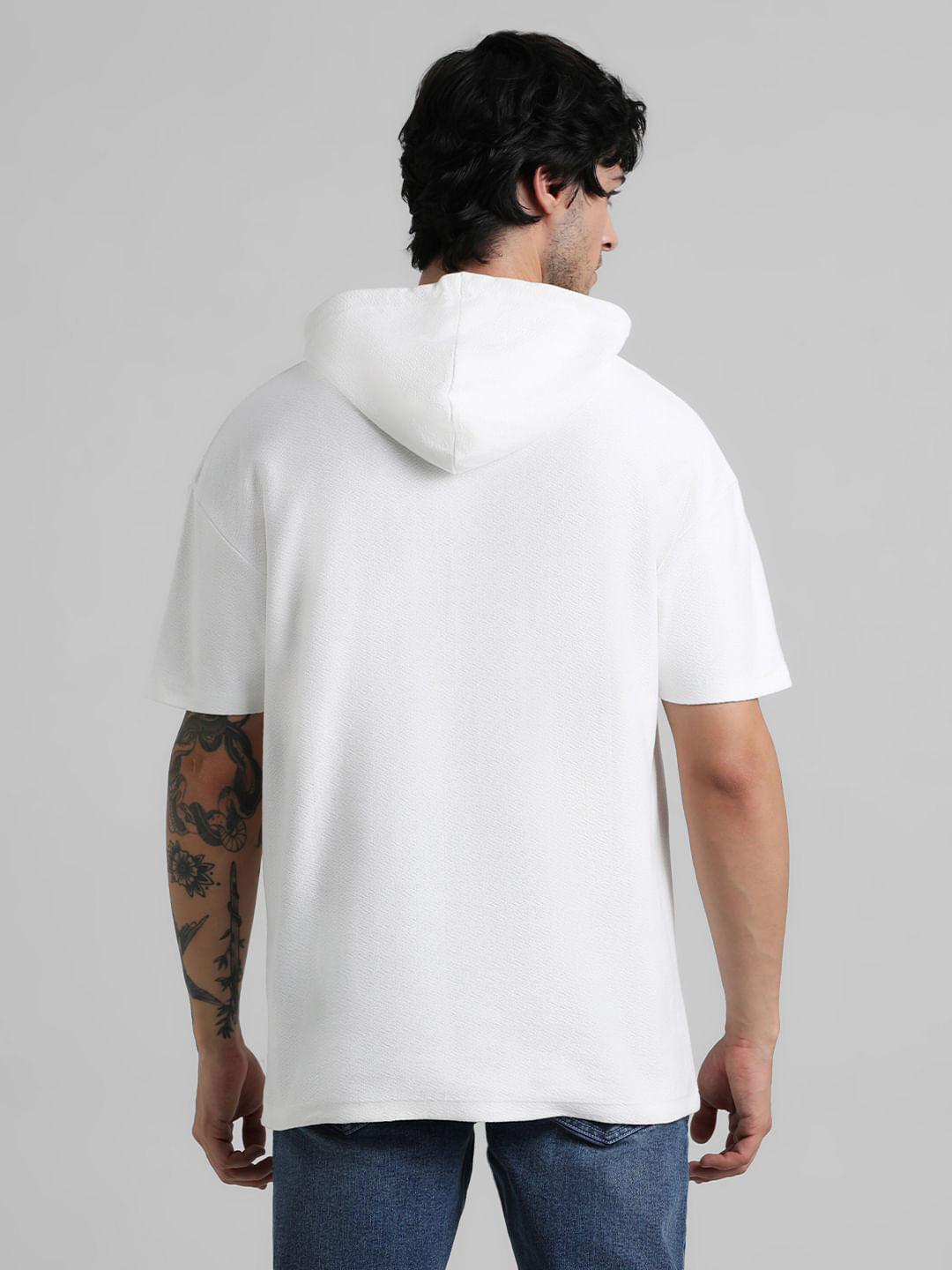 White Hooded Sweatshirt