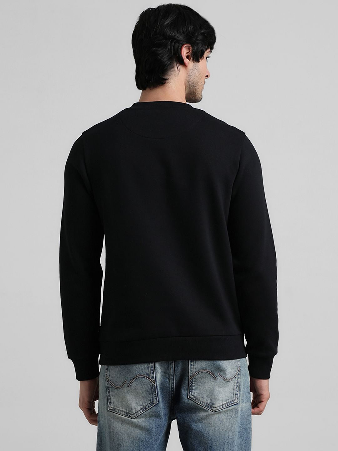 Black Logo Print Sweatshirt