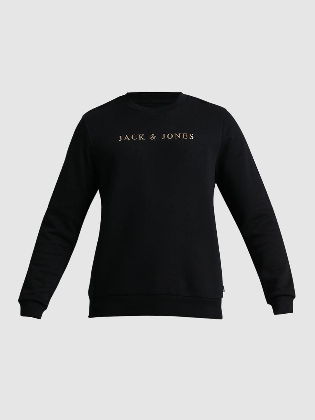 Black Logo Print Sweatshirt