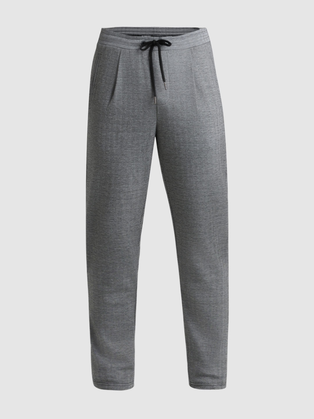Grey Mid Rise Printed Co-ord Set Pants