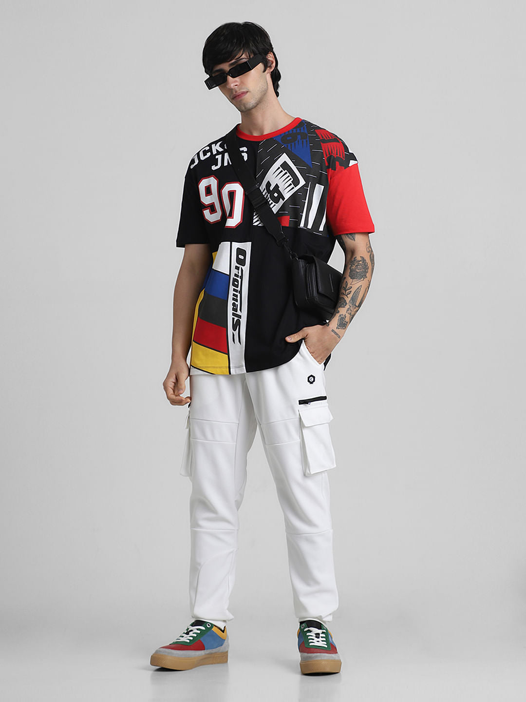 White Mid Rise Sweatpants