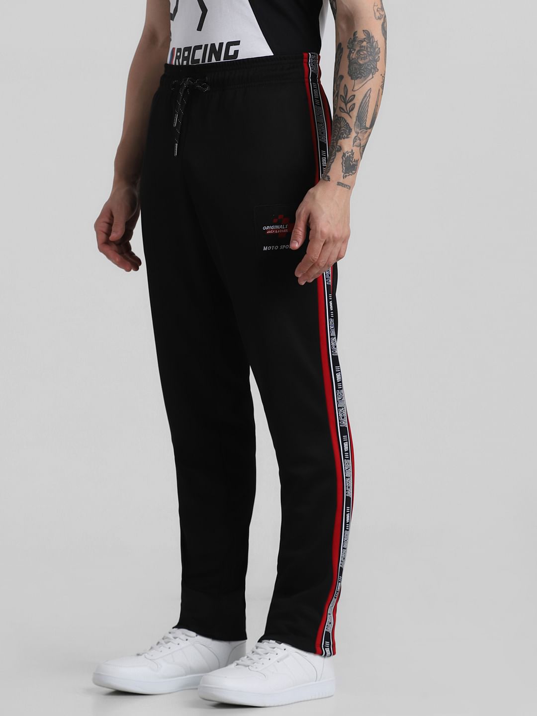 URBAN RACERS by Black Tape Detail Sweatpants