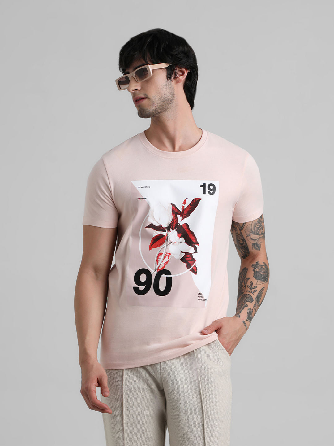 Pink Graphic Print T-shirt