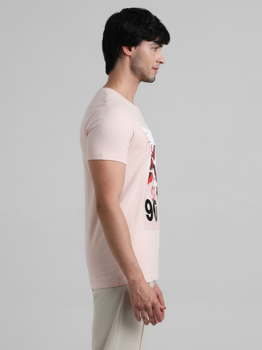 Pink Graphic Print T-shirt