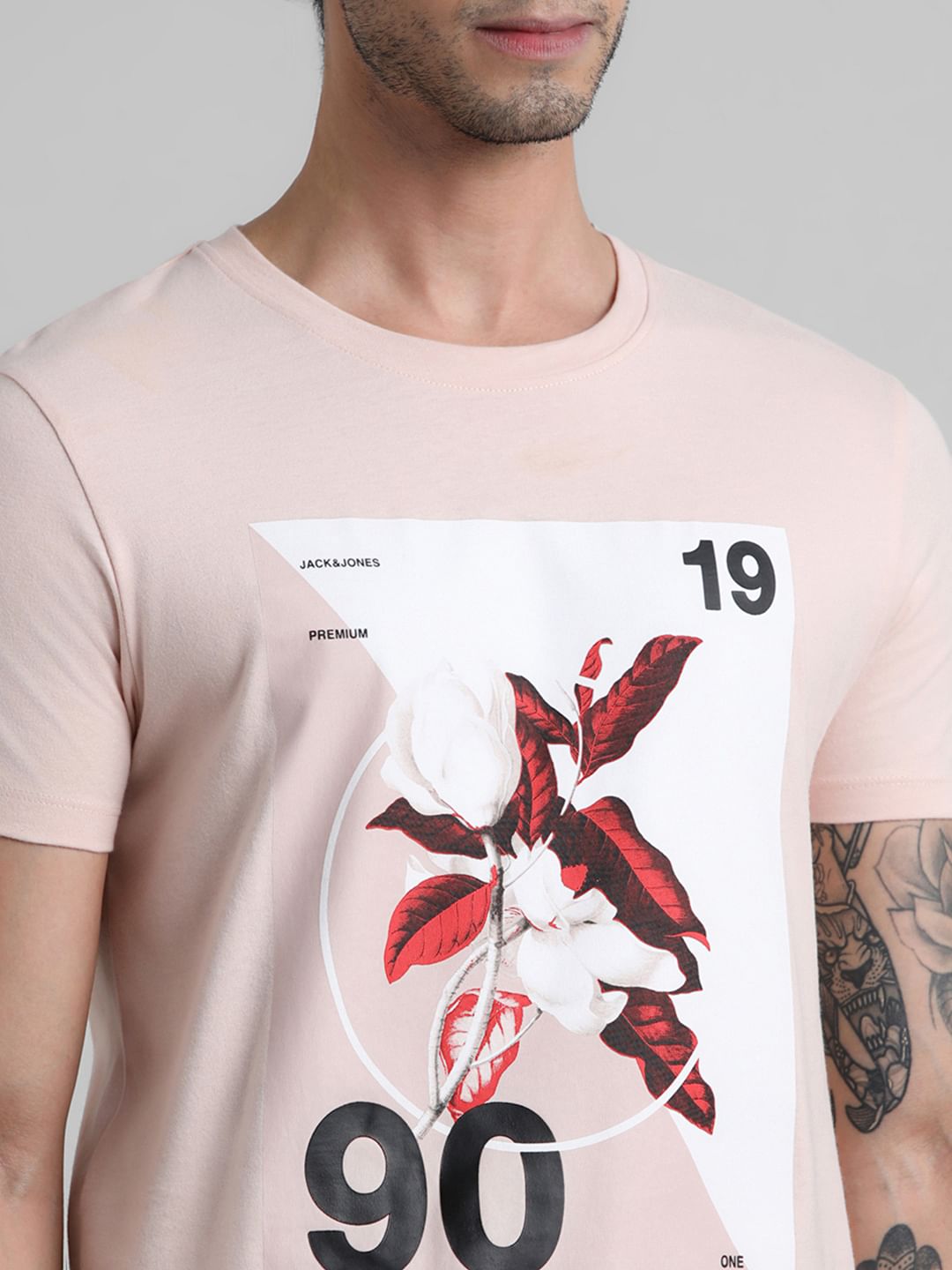 Pink Graphic Print T-shirt