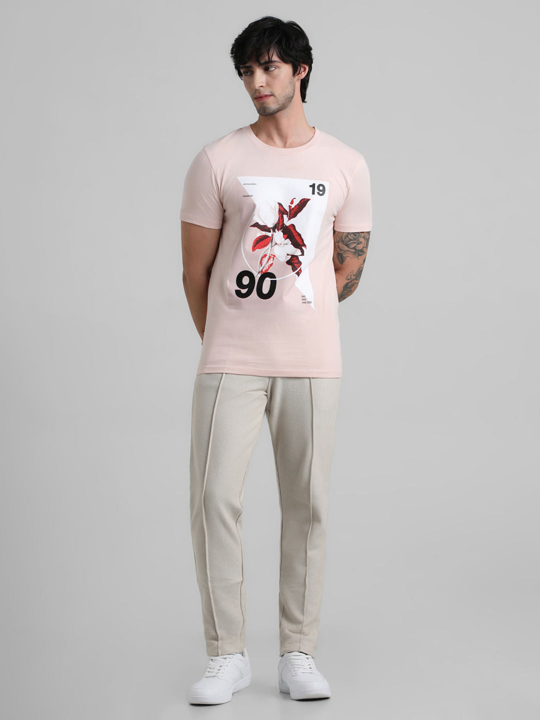 Pink Graphic Print T-shirt