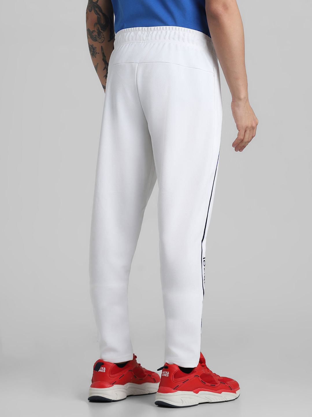 White Mid Rise Sweatpants