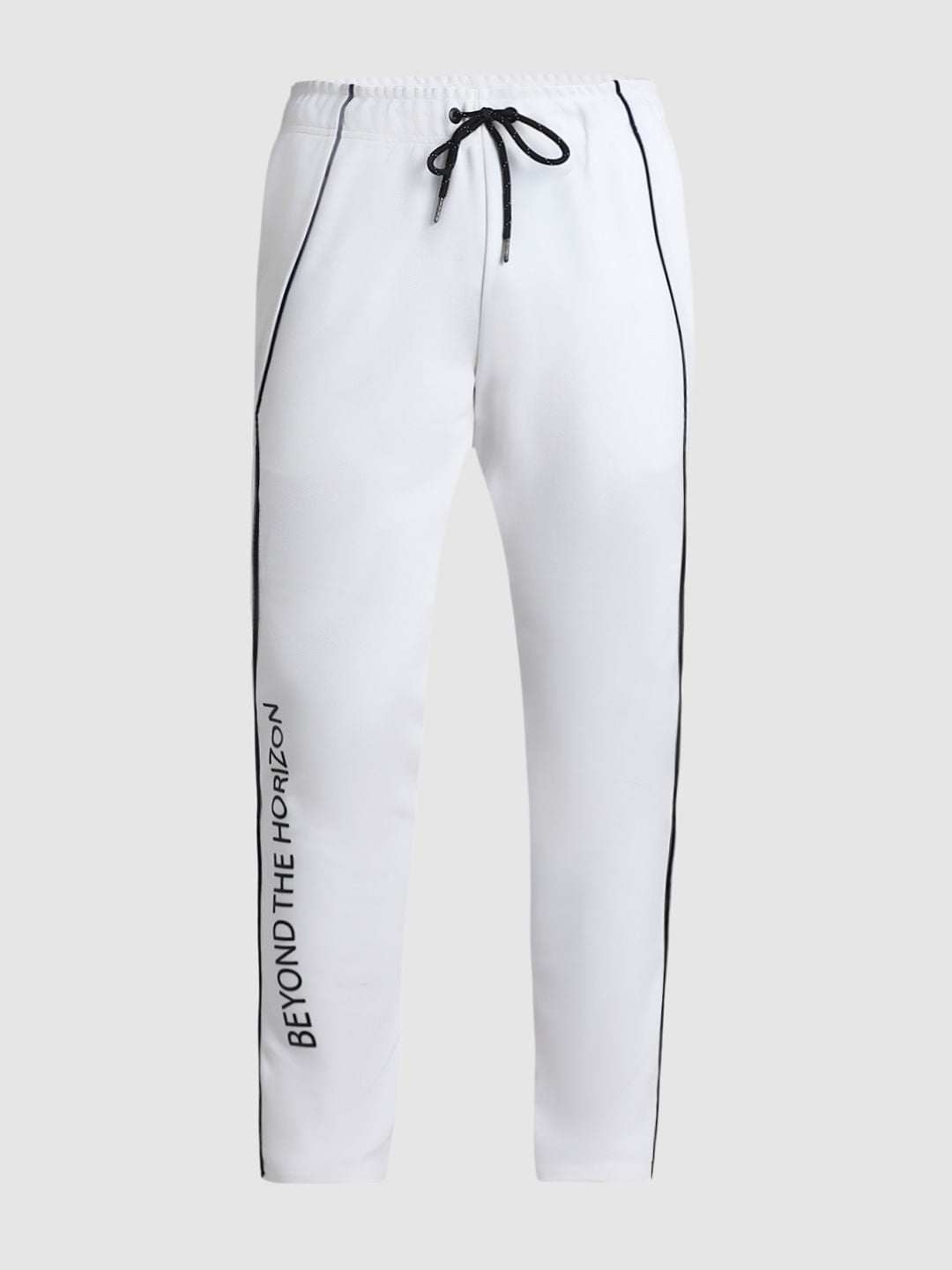 White Mid Rise Sweatpants