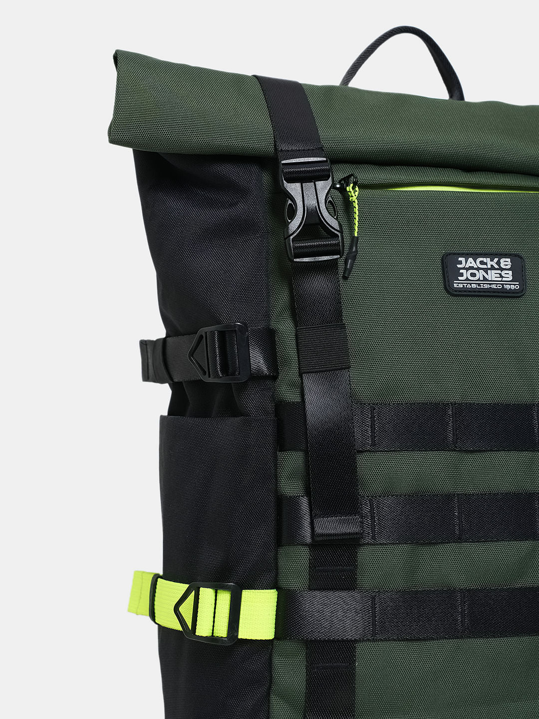 Olive Roll-Top Backpack