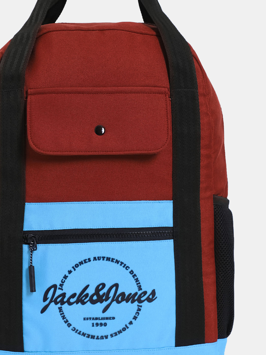 Red Colourblocked Everyday Backpack