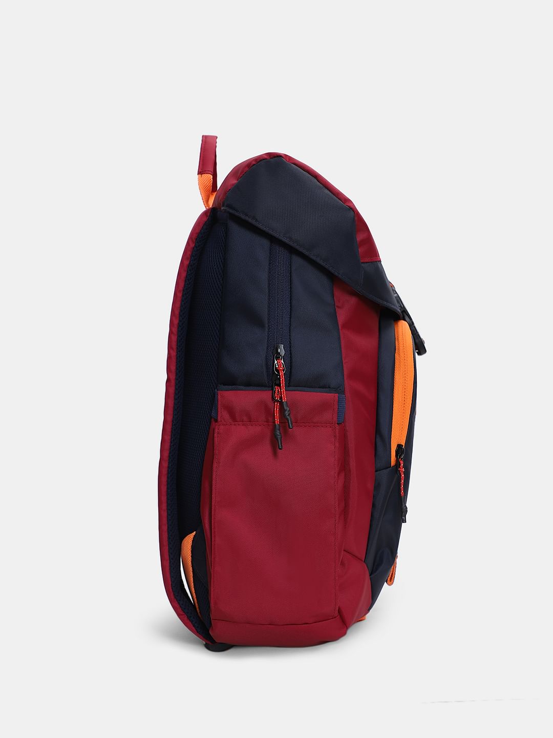 Red Colourblocked Backpack