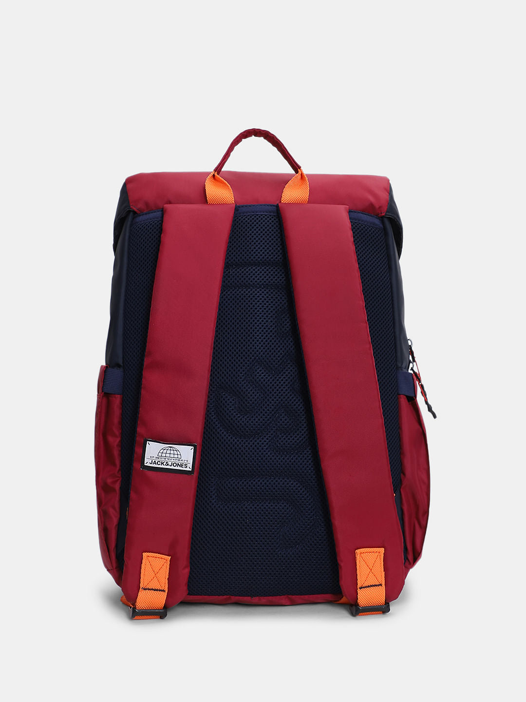 Red Colourblocked Backpack