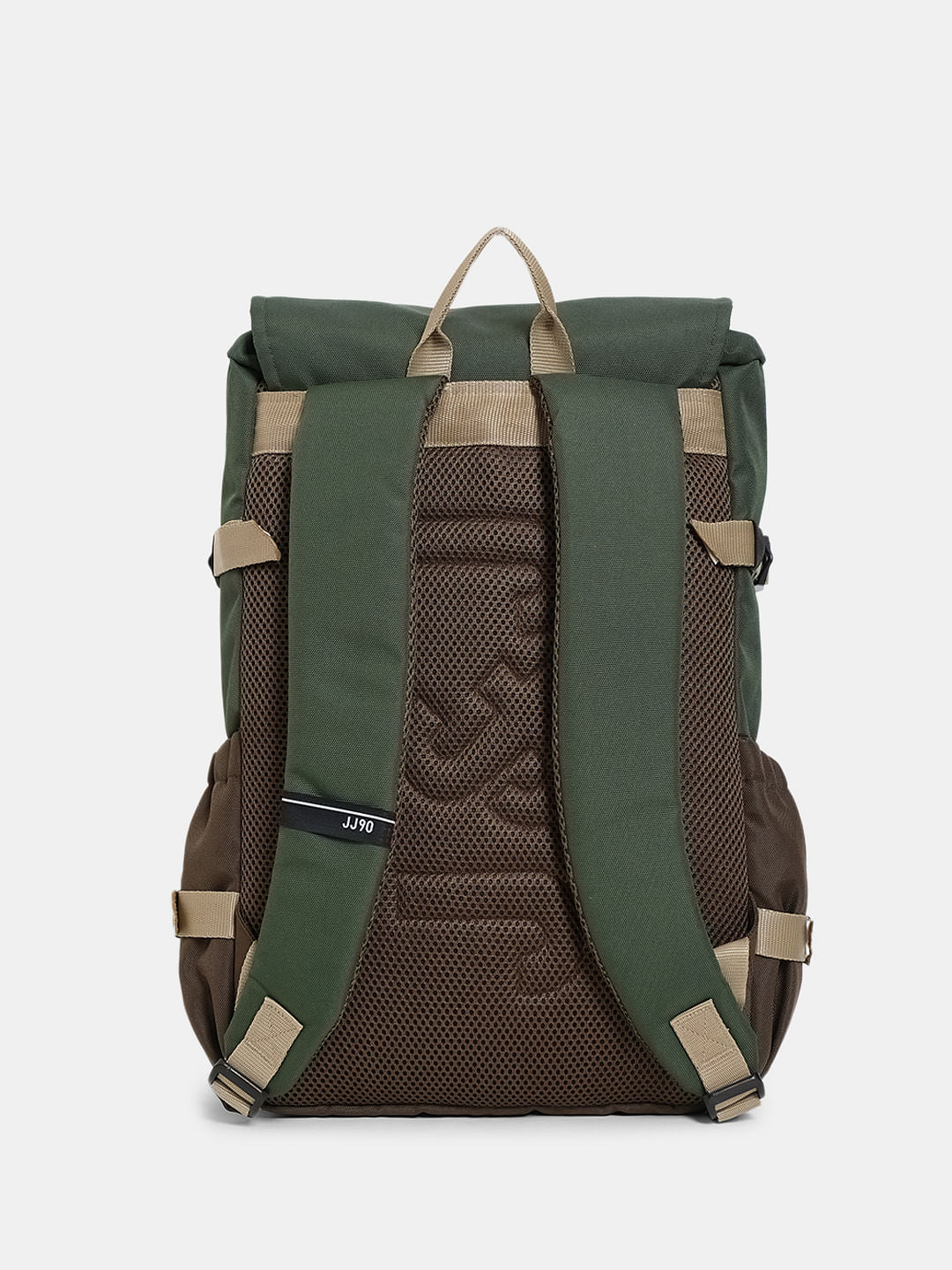 Green Colourblocked Backpack