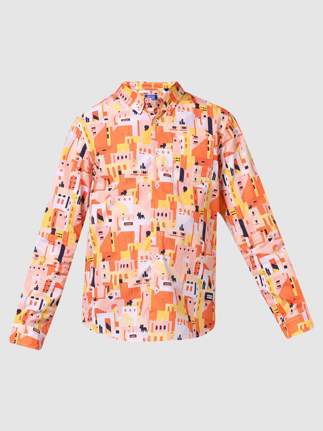 Boys Printed Cotton Shirt