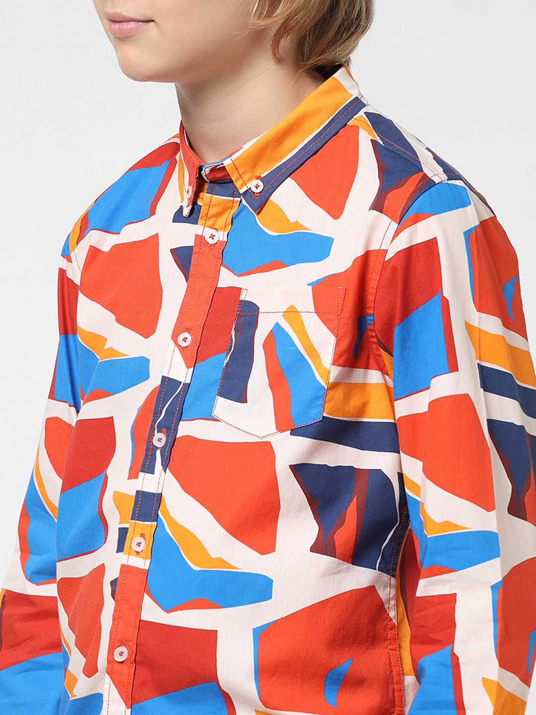 JUNIORS Regular Fit All-Over Print Shirts