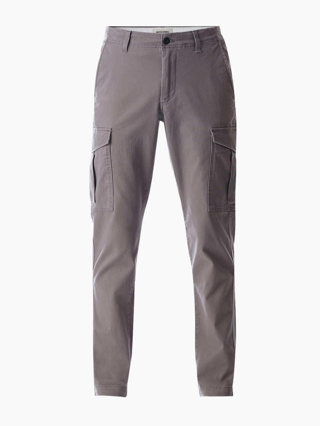 Grey Slim Fit Cargo Pants