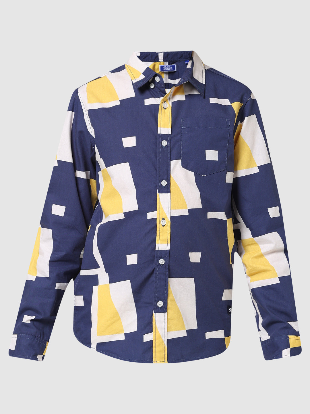 Boys Abstract Print Cotton Shirt