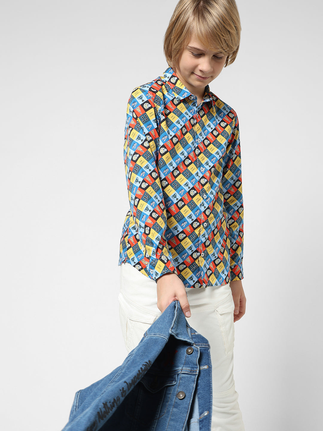 Boys Printed Full Sleeves Shirt