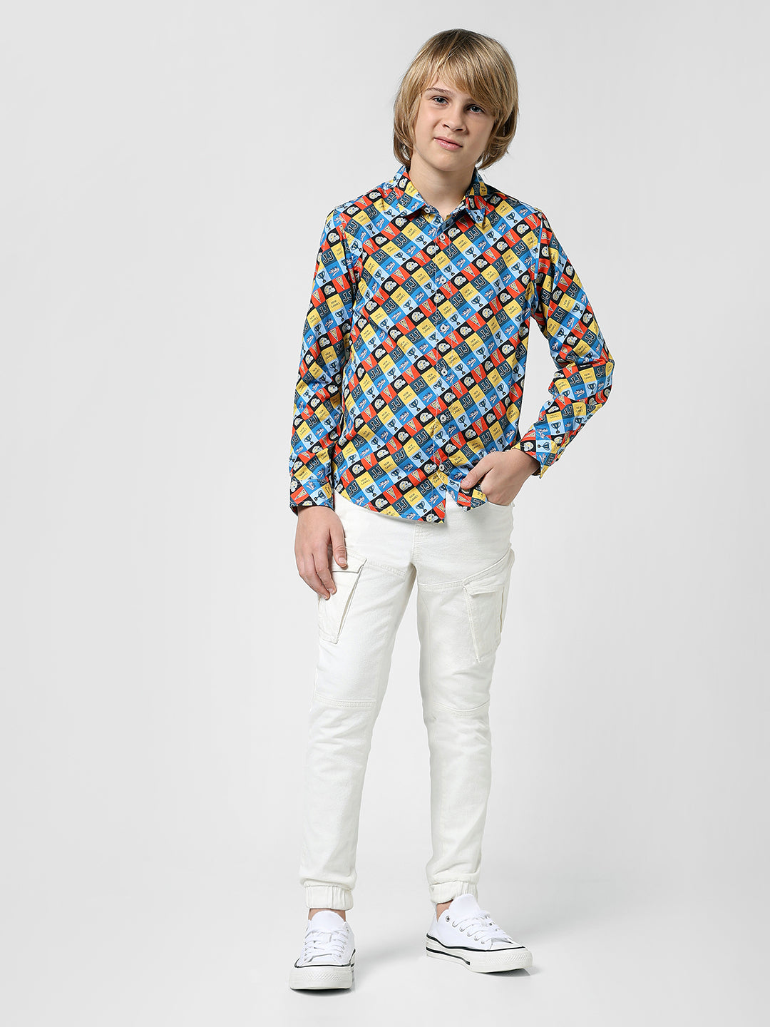 Boys Printed Full Sleeves Shirt