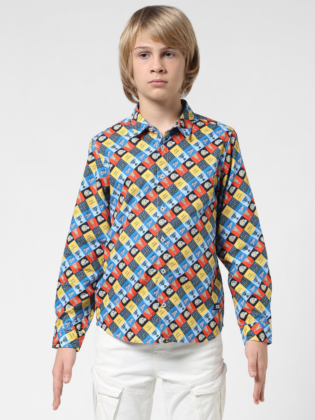Boys Printed Full Sleeves Shirt