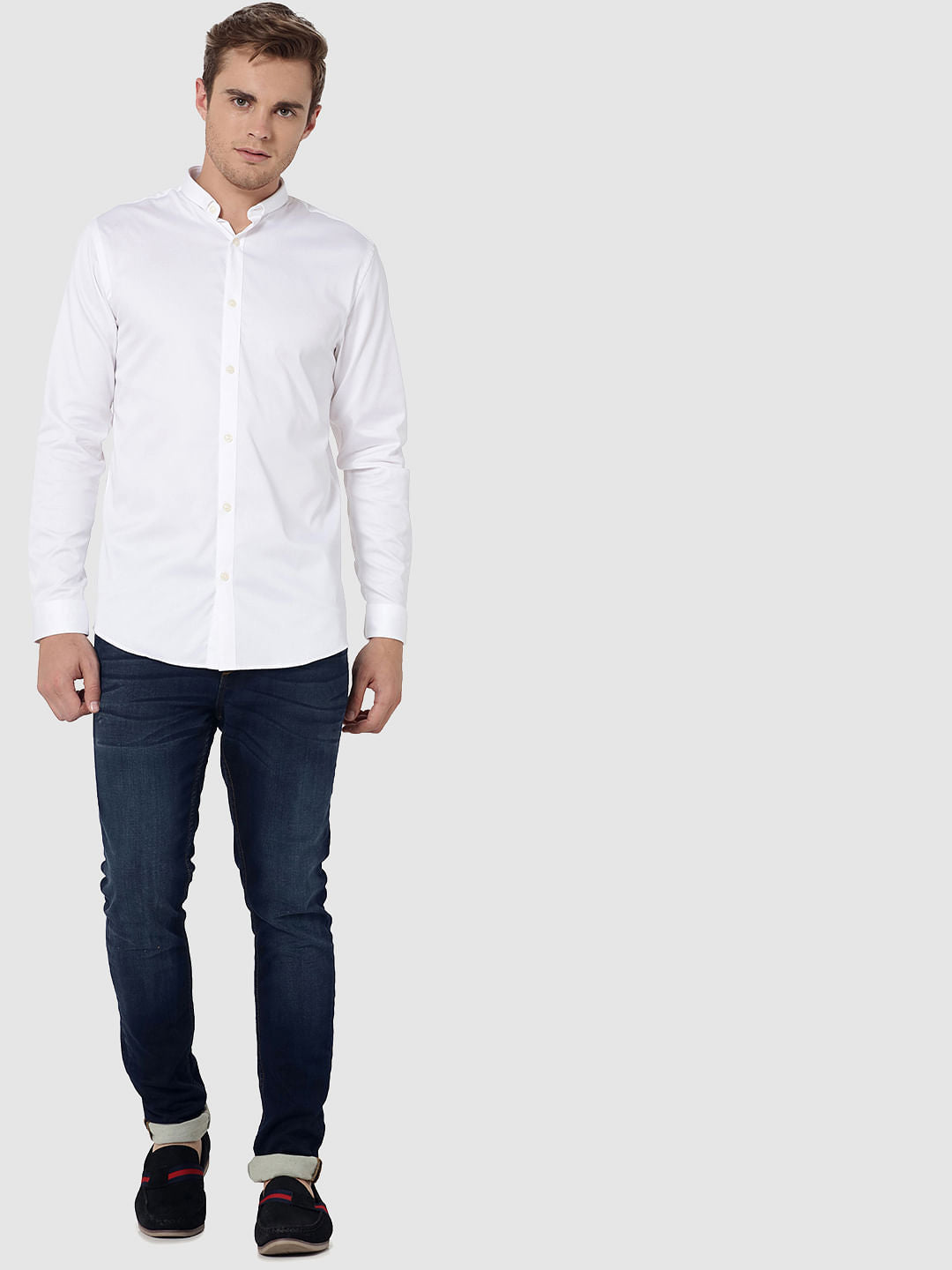 White Full Sleeves Shirt