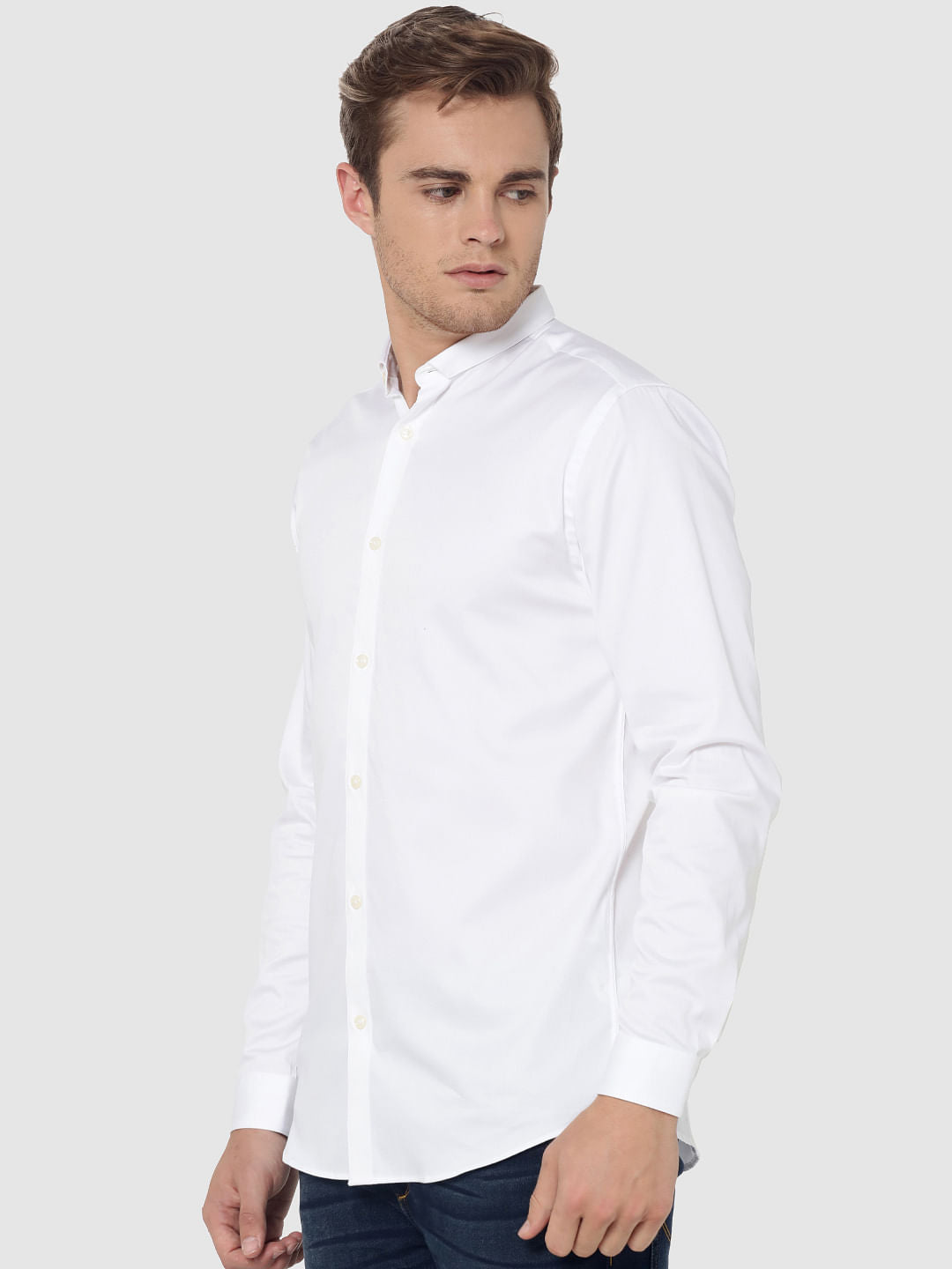 White Full Sleeves Shirt