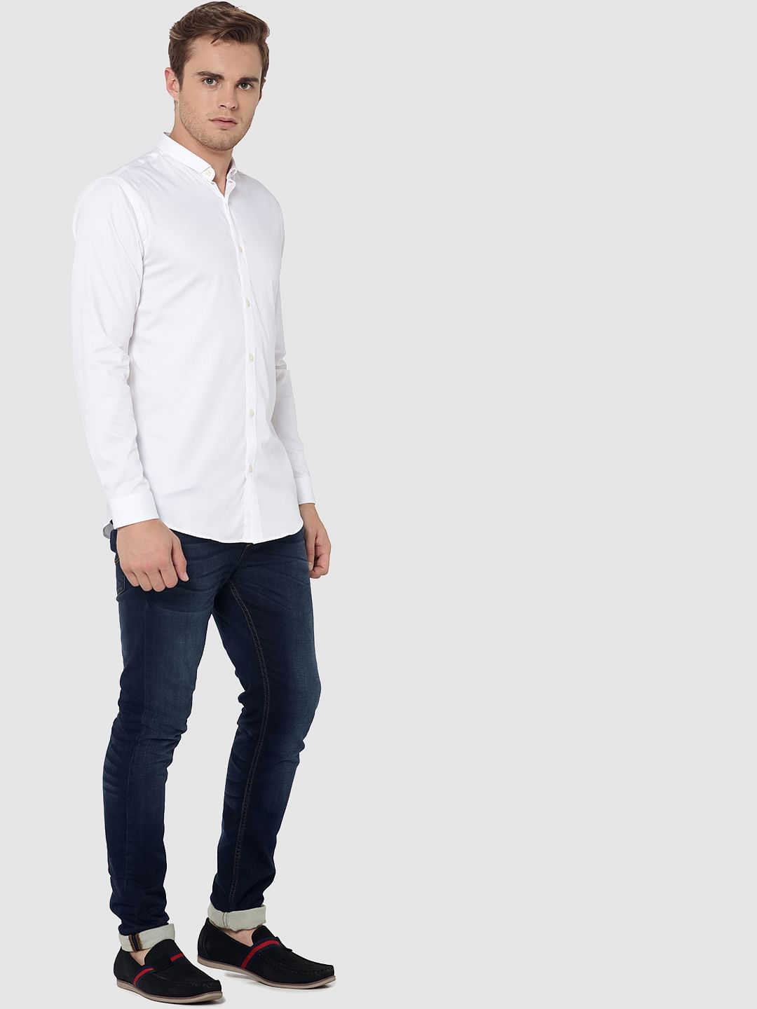 White Full Sleeves Shirt