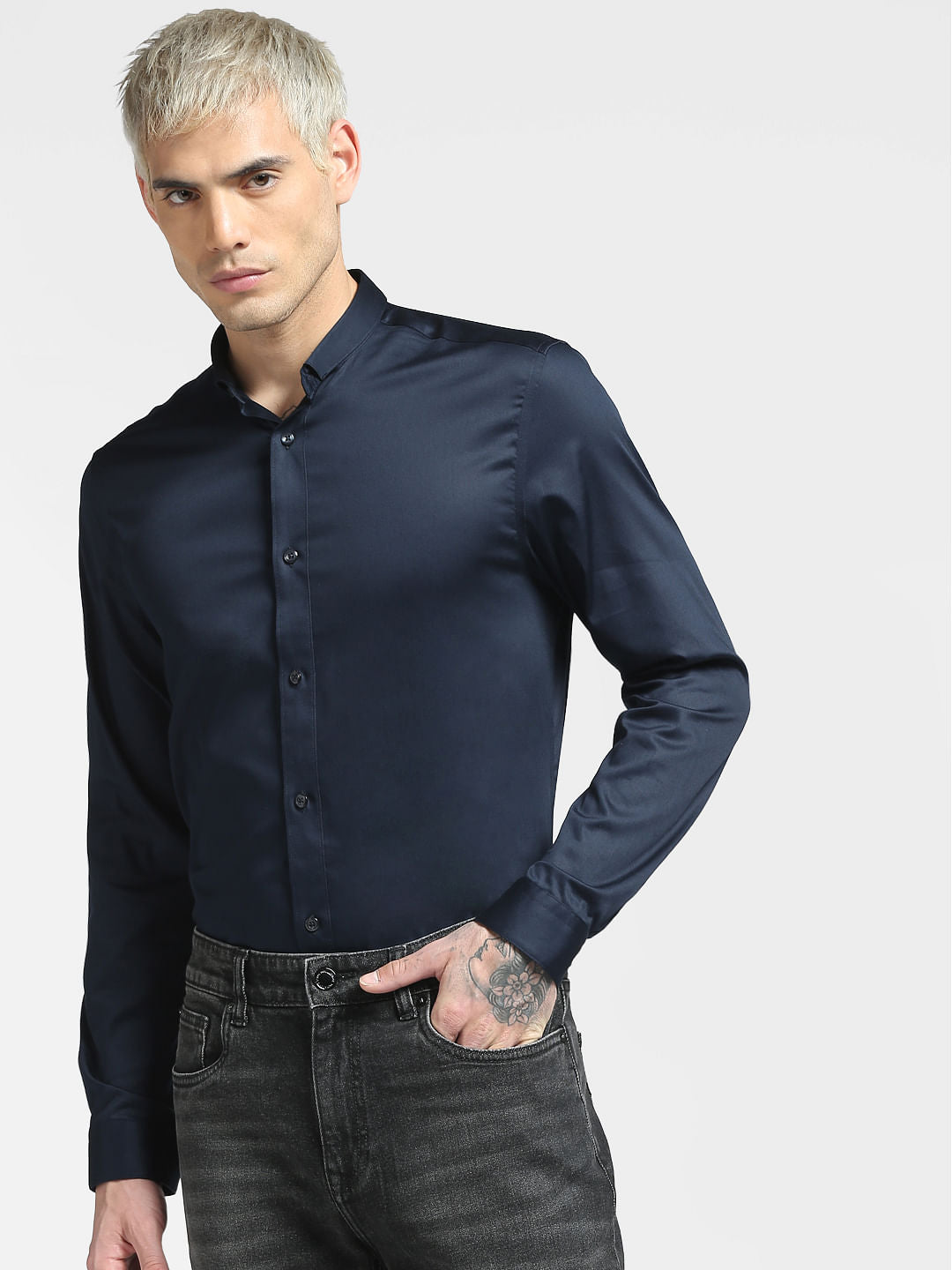 Blue Full Sleeves Shirt