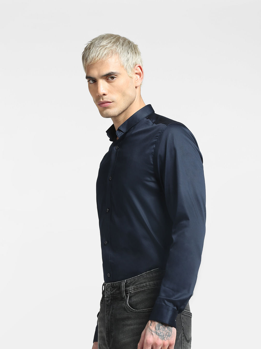 Blue Full Sleeves Shirt