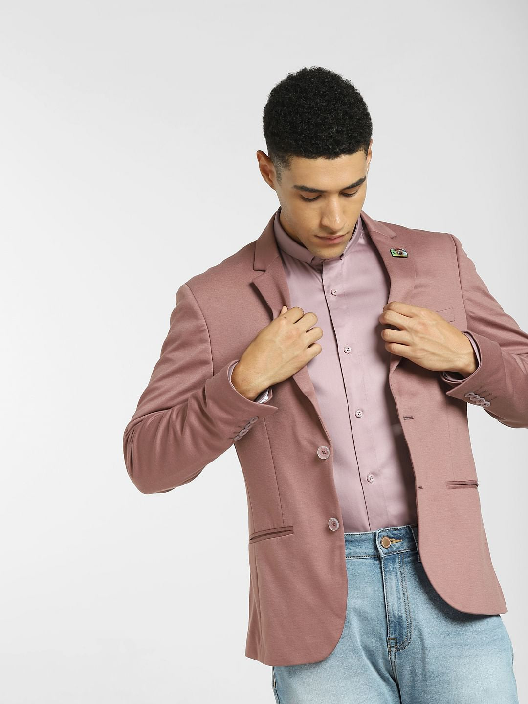 Light Pink Full Sleeves Shirt