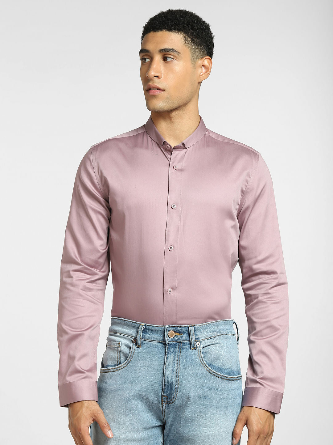 Light Pink Full Sleeves Shirt