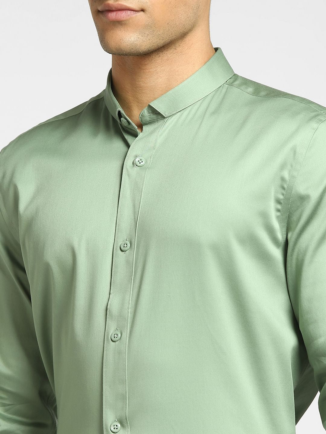 Light Green Full Sleeves Shirt