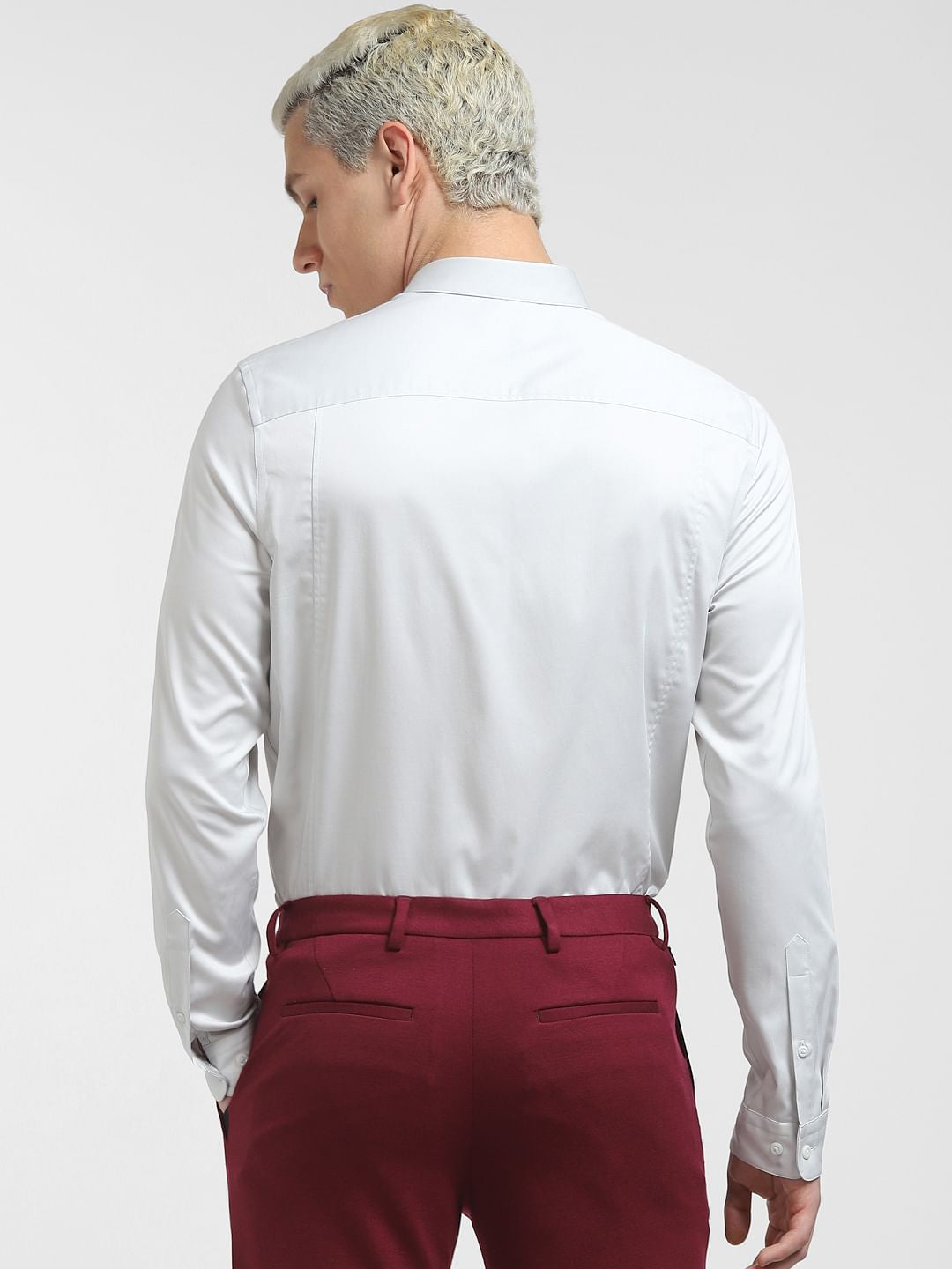 Light Grey Full Sleeves Shirt