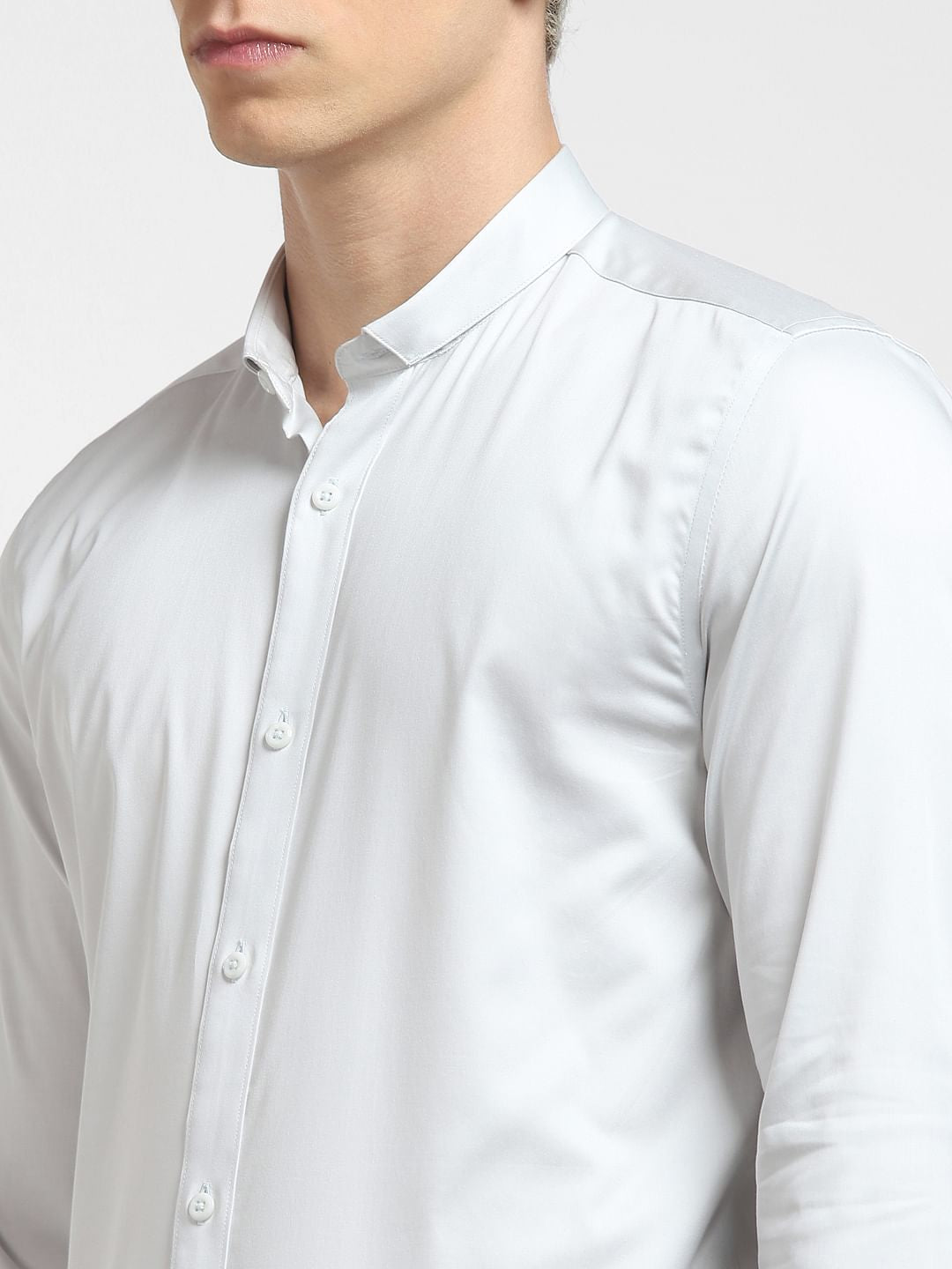 Light Grey Full Sleeves Shirt