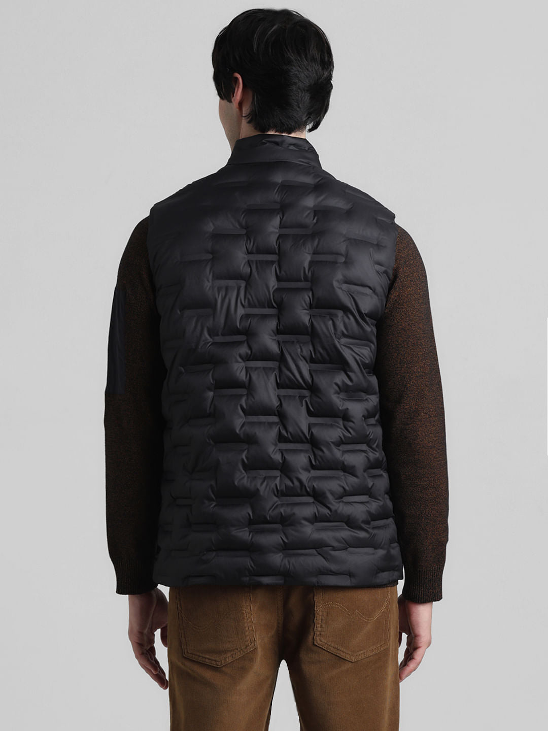 Black Sleeveless Puffer Vest