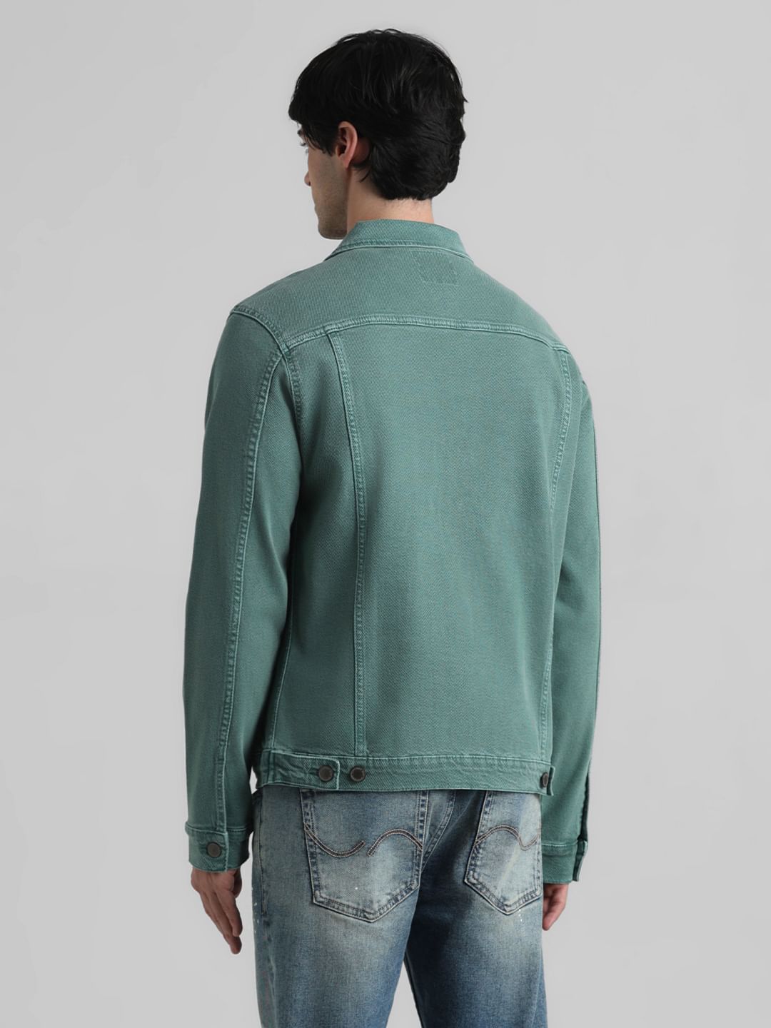 URBAN RACERS by JACK&JONES Green Over-Dyed Casual Jacket